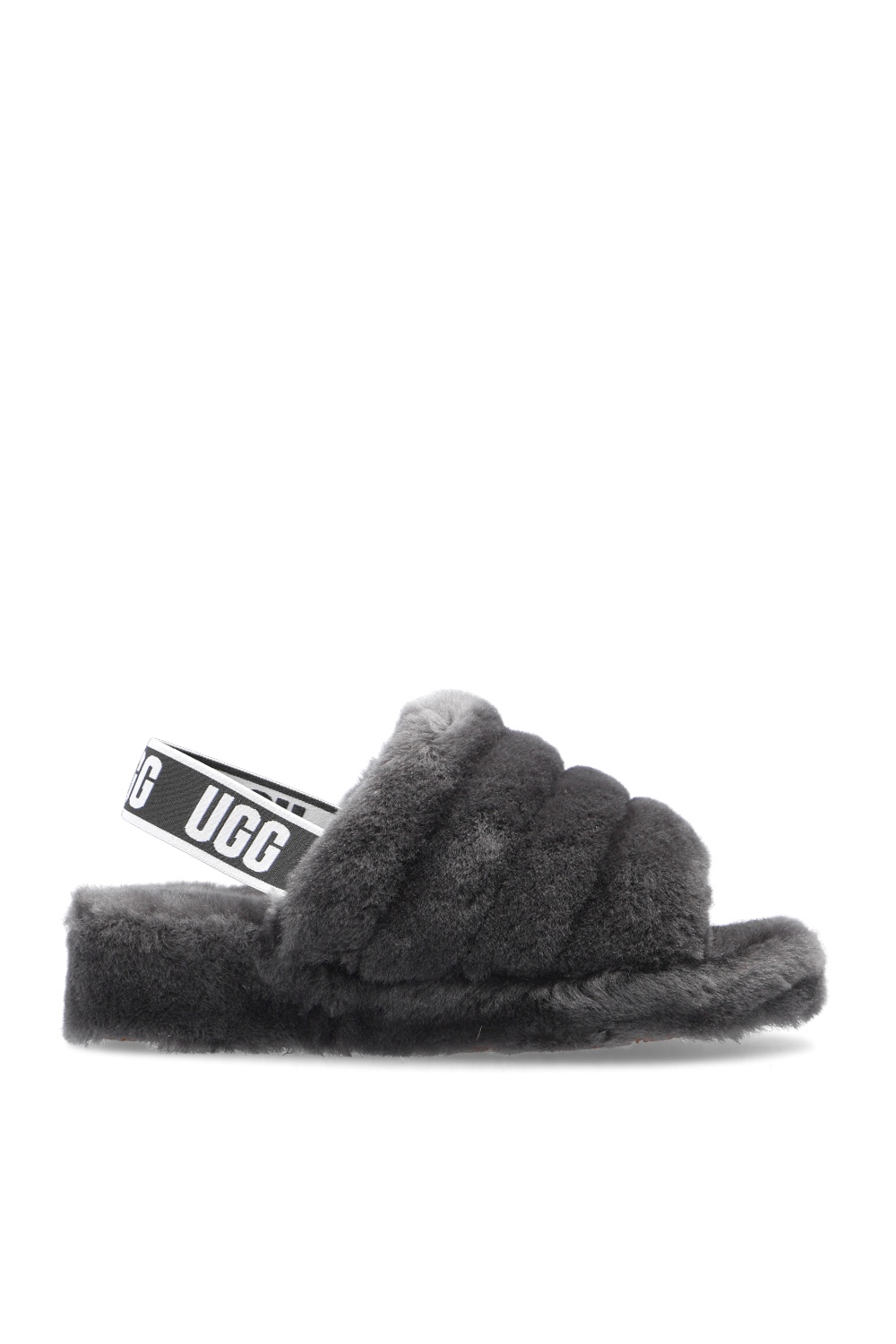 Grey fluff 2025 yeah slide slippers